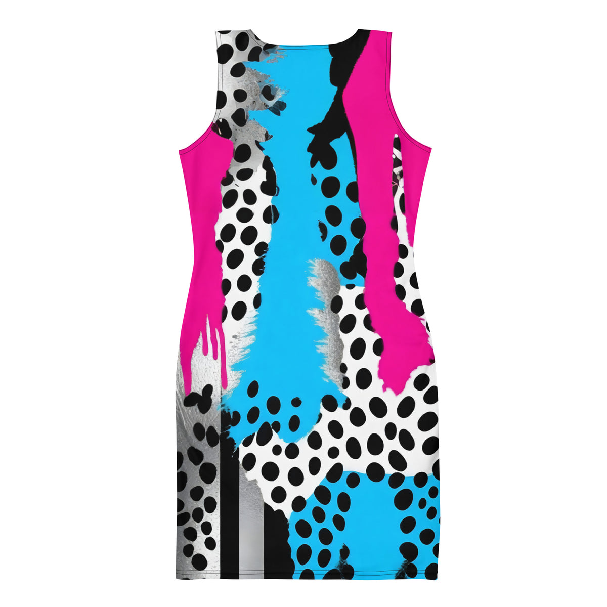 Latina Fashion- Latina Rocks 80's Chic Pink and Black Animal Print Dress