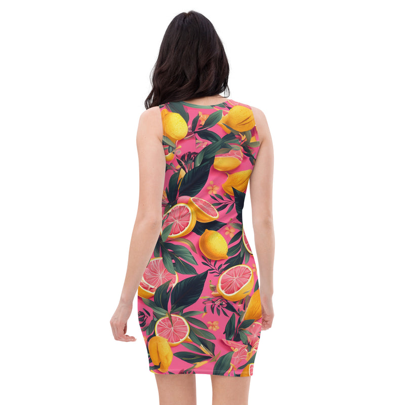 Latina Fashion- Latina Rocks Grapefruit Caribbean Dress