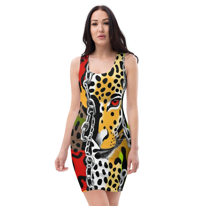 Latina Fashion- Latina Rocks Dynamic Lion Print Dress