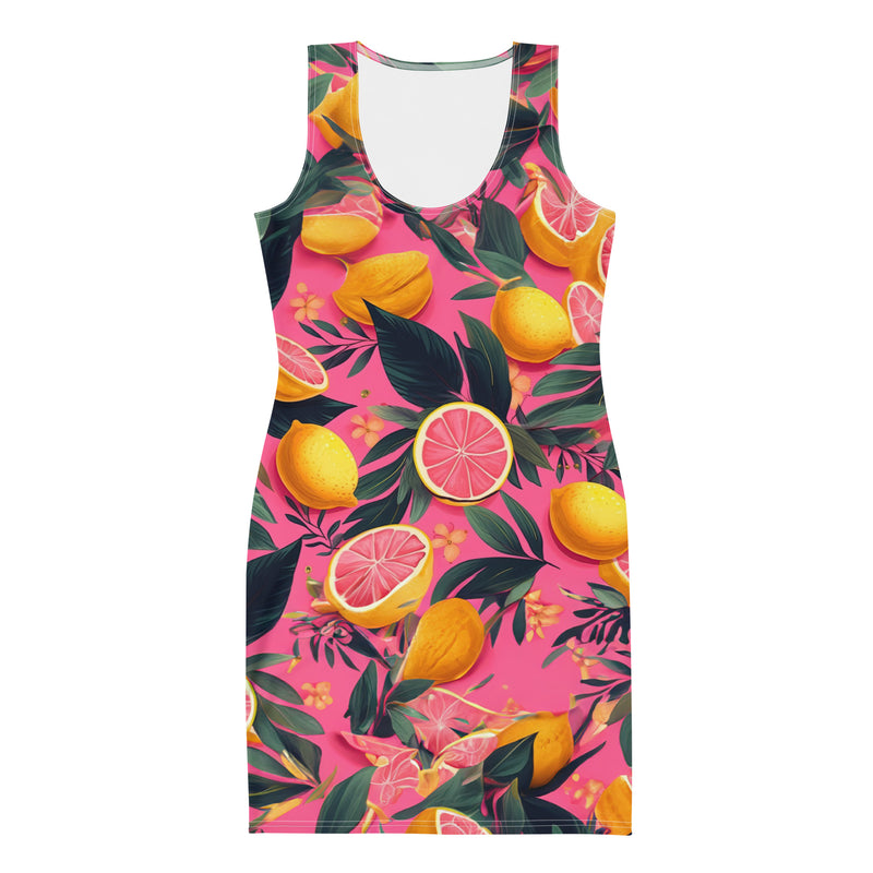 Latina Fashion- Latina Rocks Grapefruit Caribbean Dress