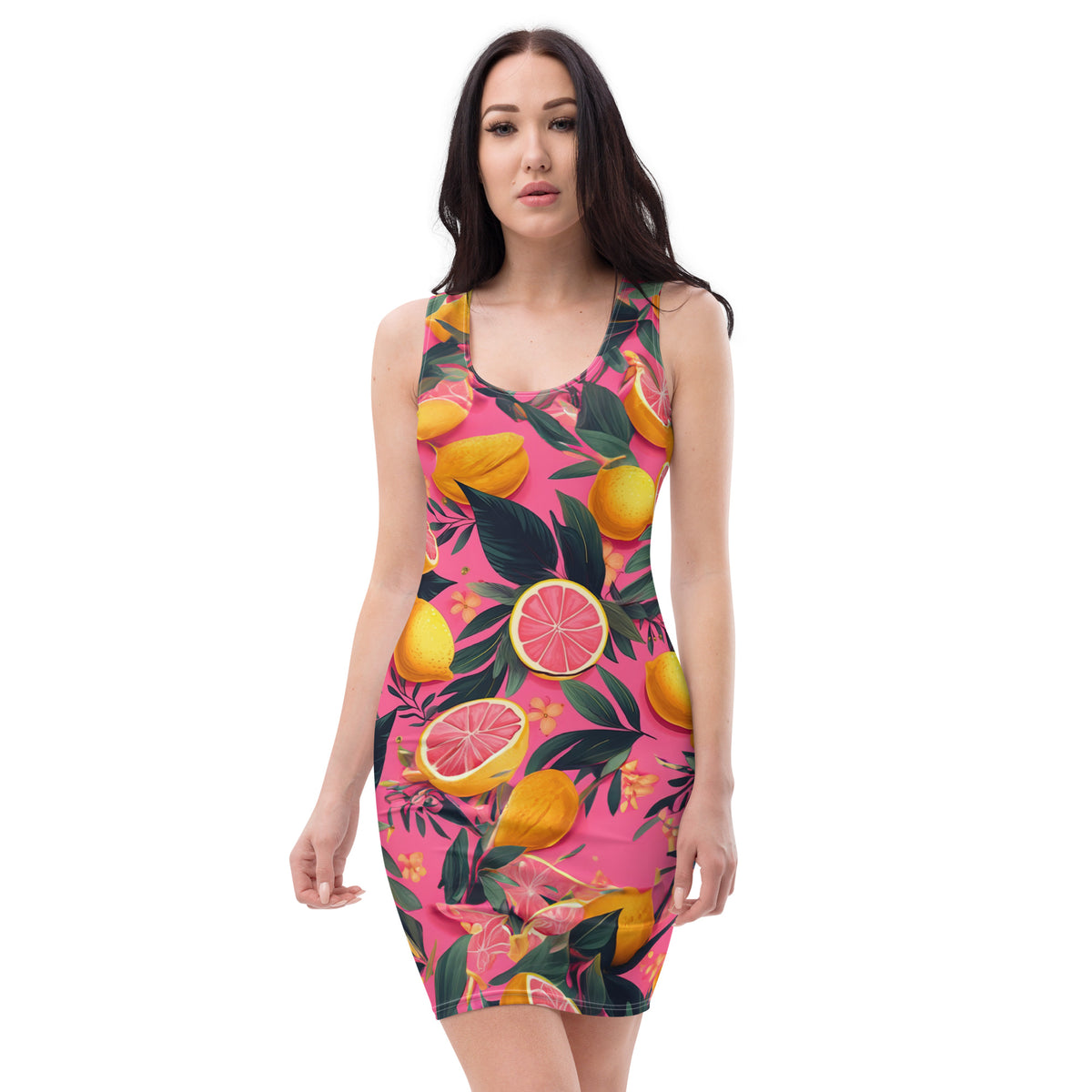 Latina Fashion- Latina Rocks Grapefruit Caribbean Dress