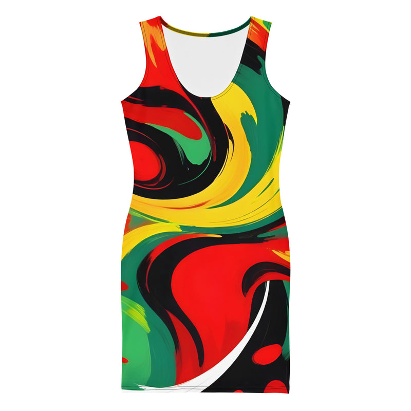 Latina Fashion- Latina Rocks Rasta Dress