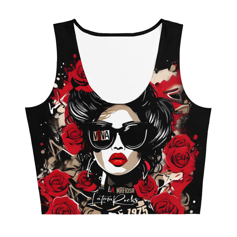 Latina Rocks Viva La Mafiosa Crop Top