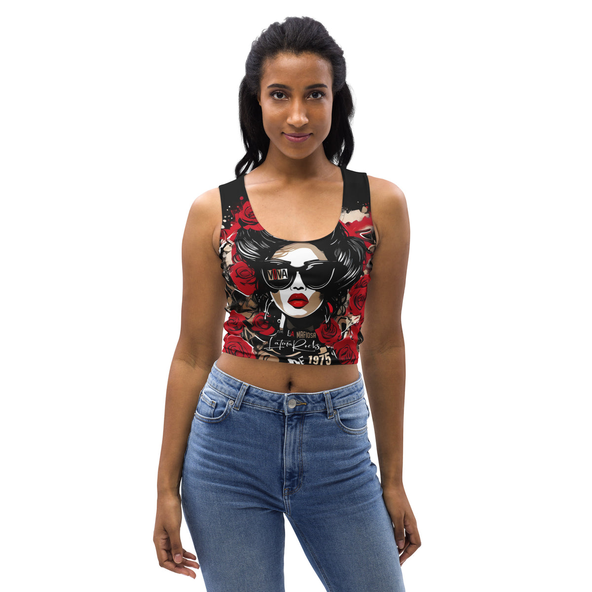 Latina Rocks Viva La Mafiosa Crop Top