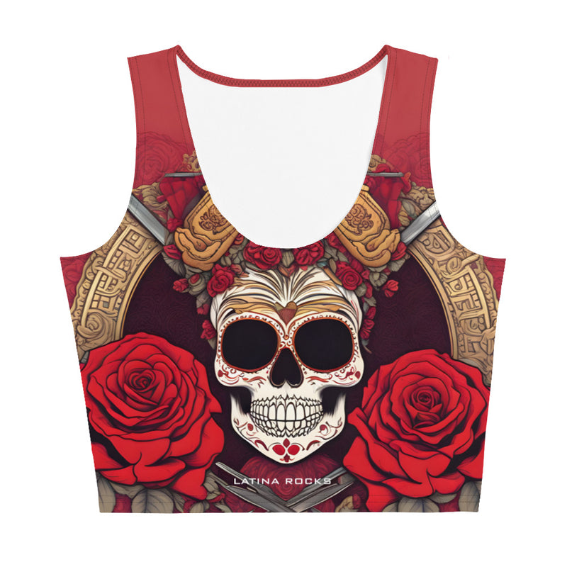 Latina Rocks Calavera Crop Top