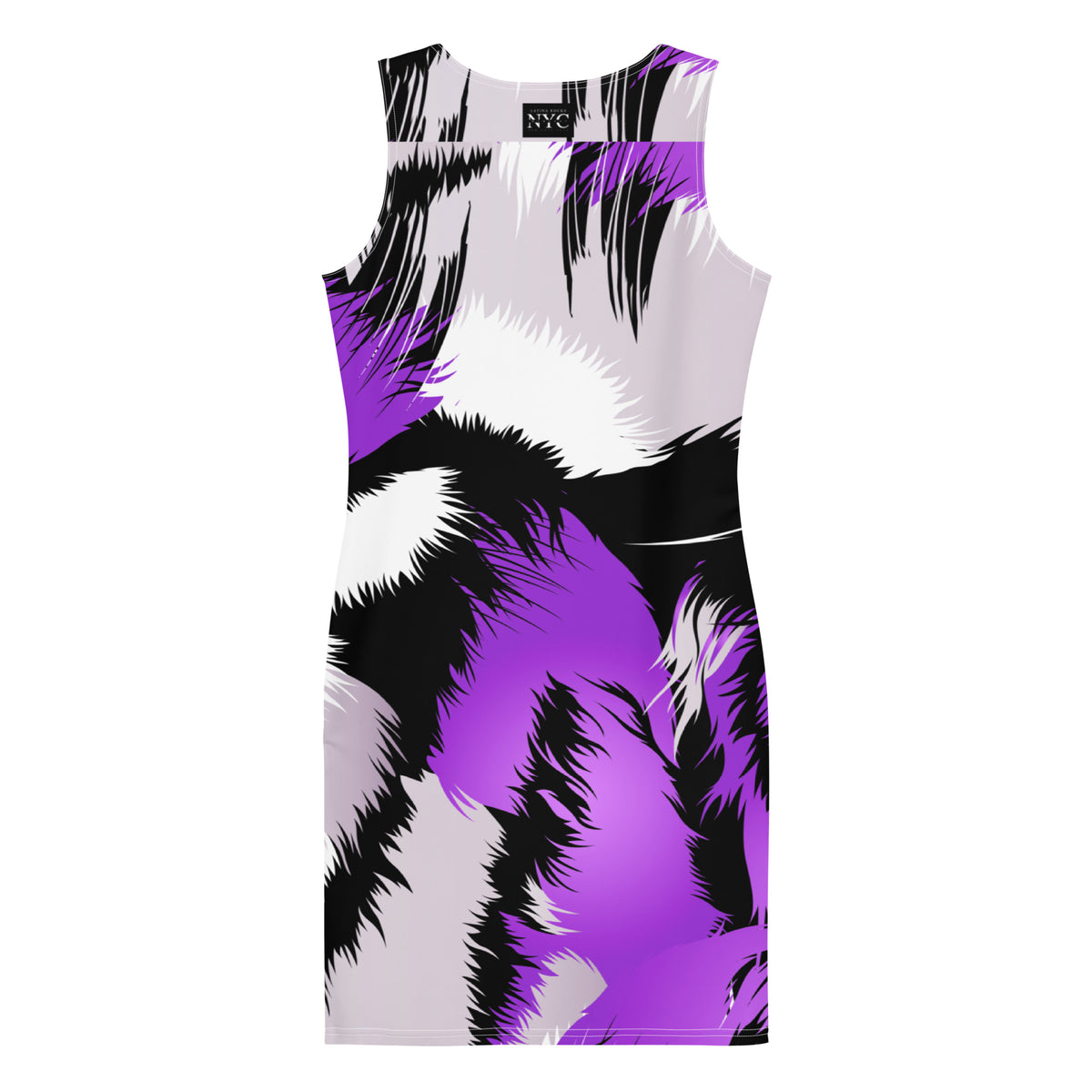 Latina Fashion- Latina Rocks Purple Love Animal Print Women's Dress