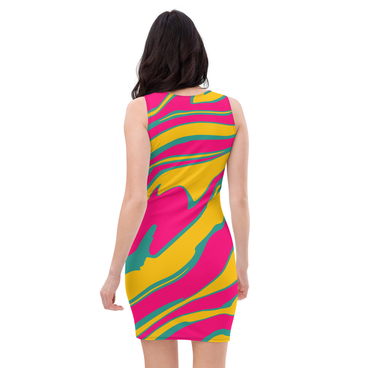 Latina Fashion- Latina Rocks Neon Animal Print DRess