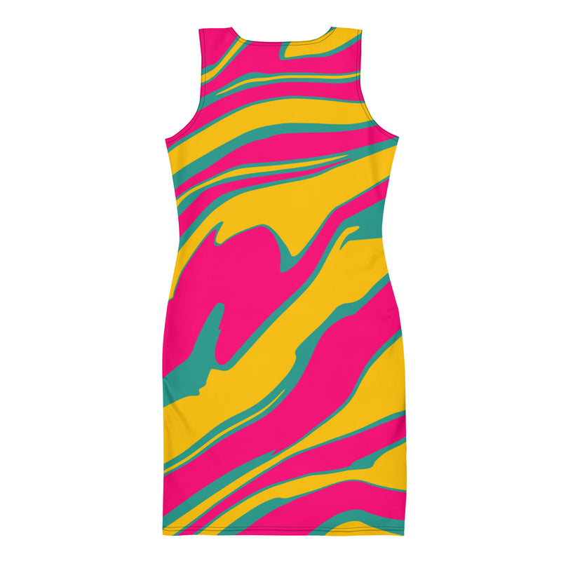 Latina Fashion- Latina Rocks Neon Animal Print DRess