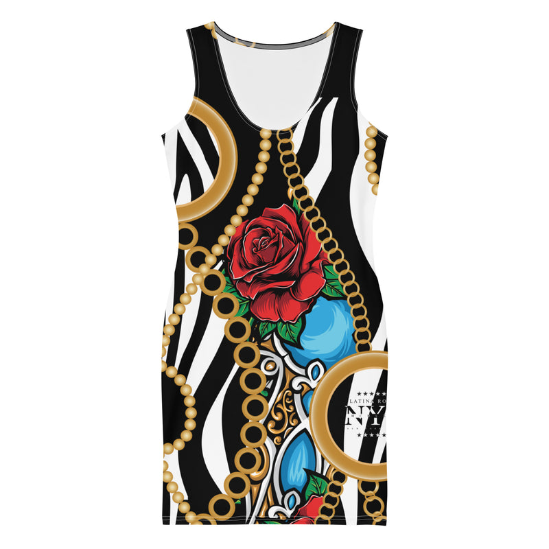 Latina Fashion- Latina Rocks Pearls and Roses Women's Dress