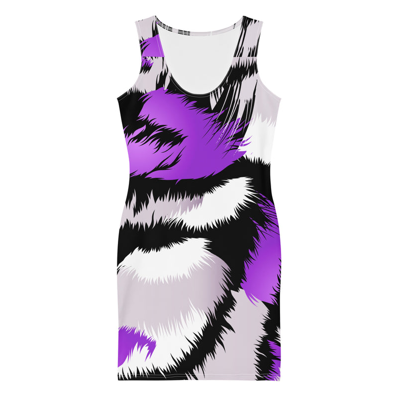 Latina Fashion- Latina Rocks Purple Love Animal Print Women's Dress