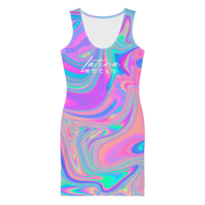 Latina Fashion- Latina Rocks Holographic Dress