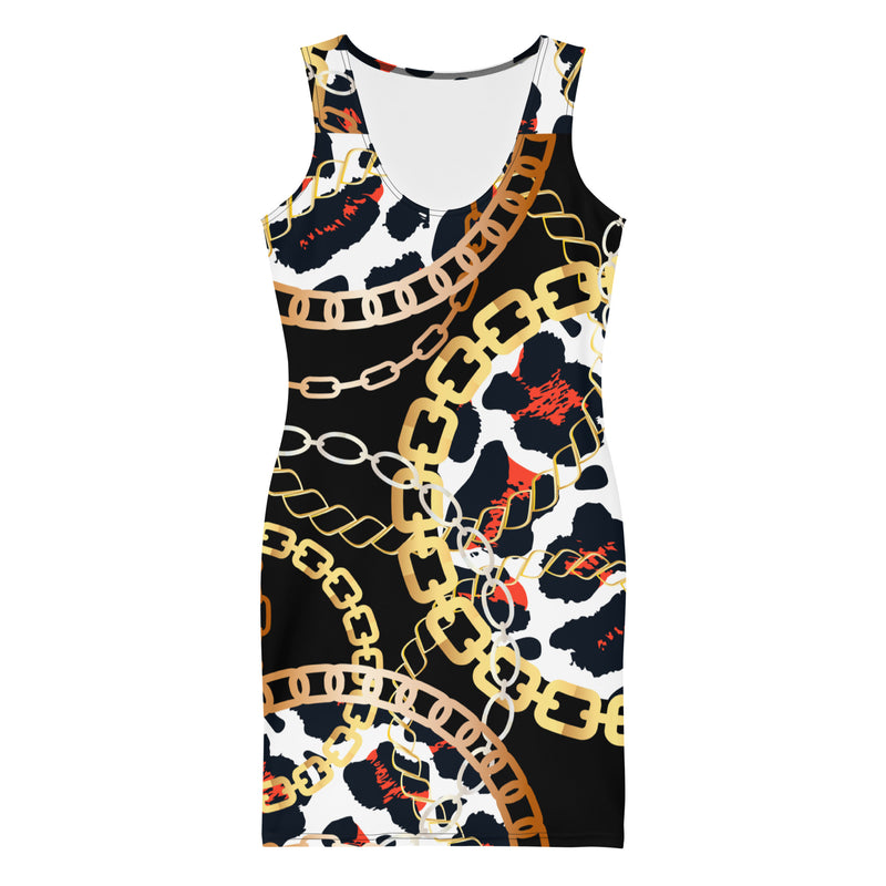 Latina Fashion- Latina Rocks Animal Links Dress