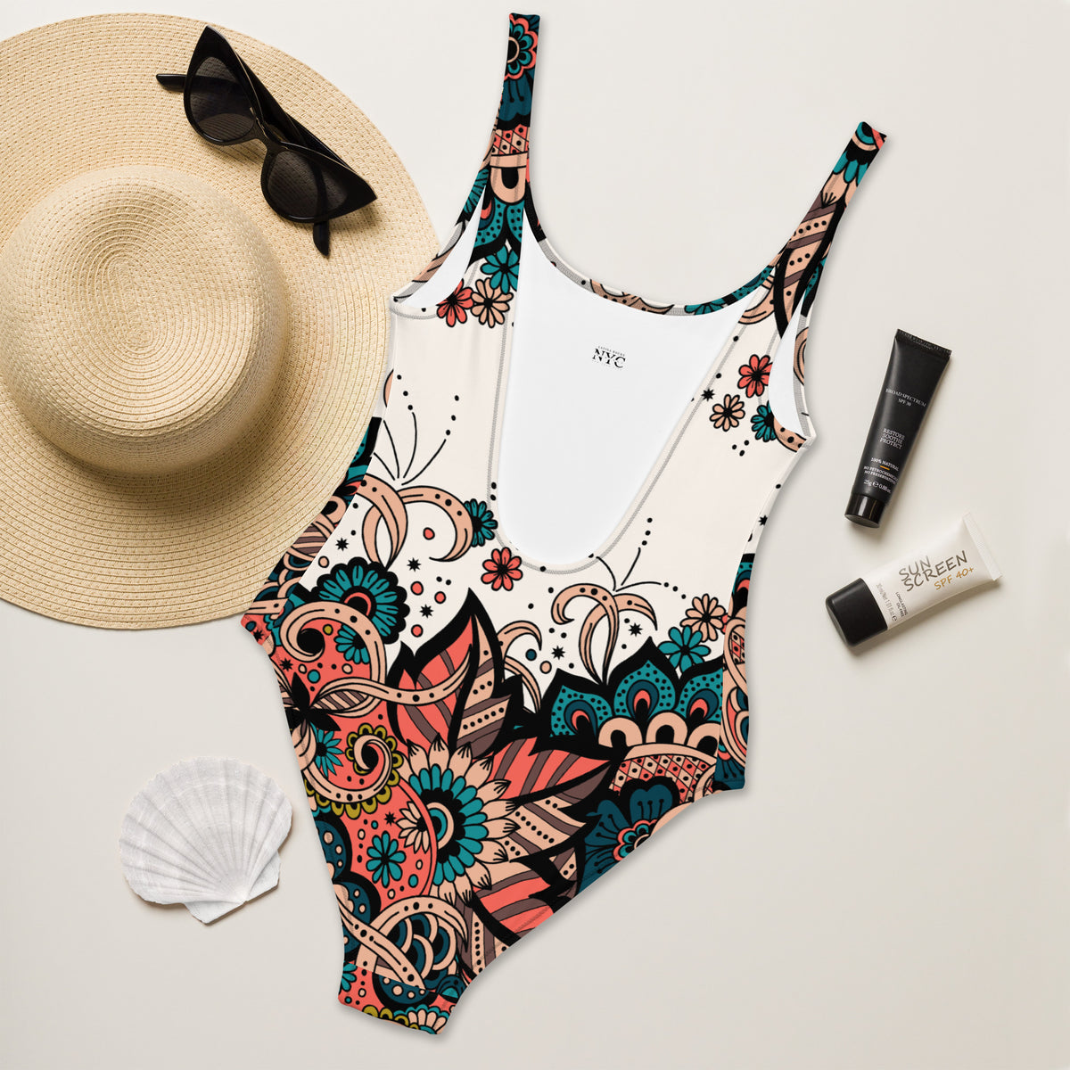 Latina Fashion- Latina Rocks Traditional One-Piece Swimsuit