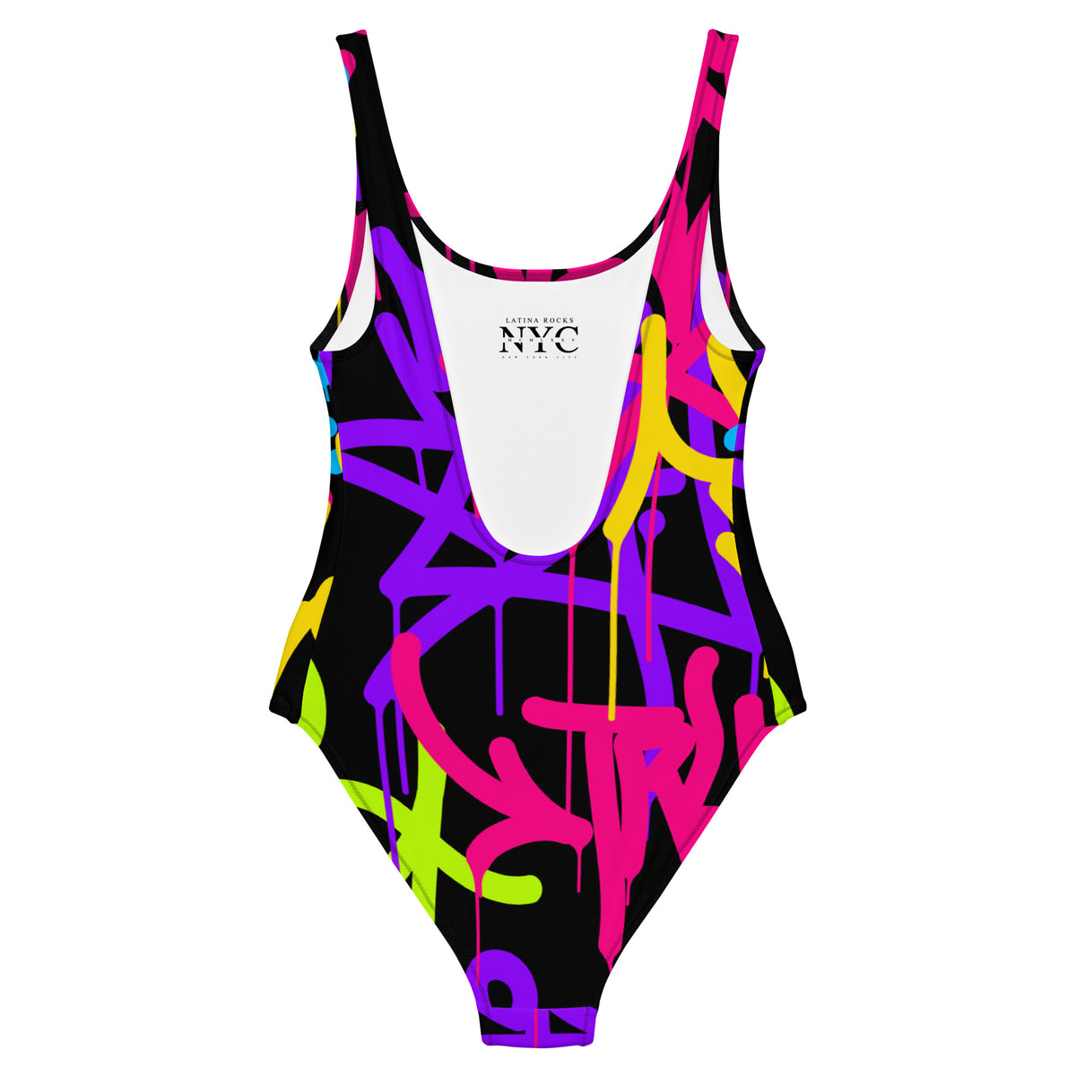 Latina Fashion- Latina Rocks Graffiti One-Piece Swimsuit