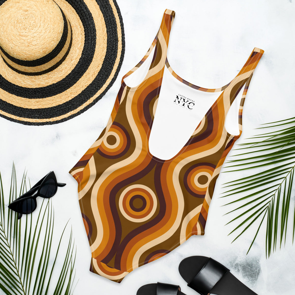 Latina Fashion- Latina Rocks La Groovy Chic One-Piece Swimsuit