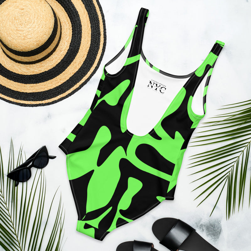 Latina Fashion- Latina Rocks Giraffe Print One-Piece Swimsuit