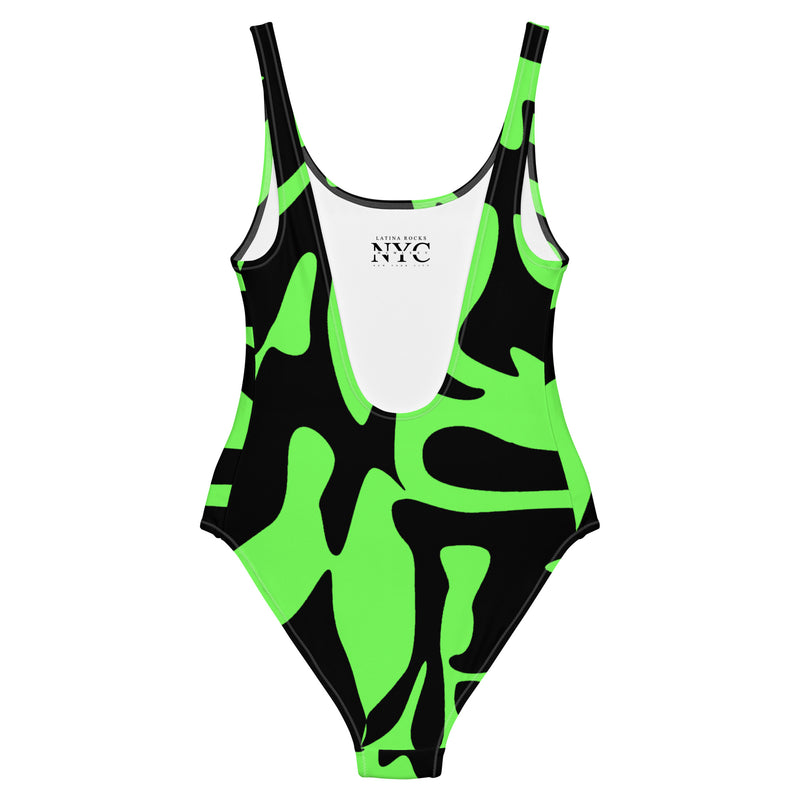 Latina Fashion- Latina Rocks Giraffe Print One-Piece Swimsuit