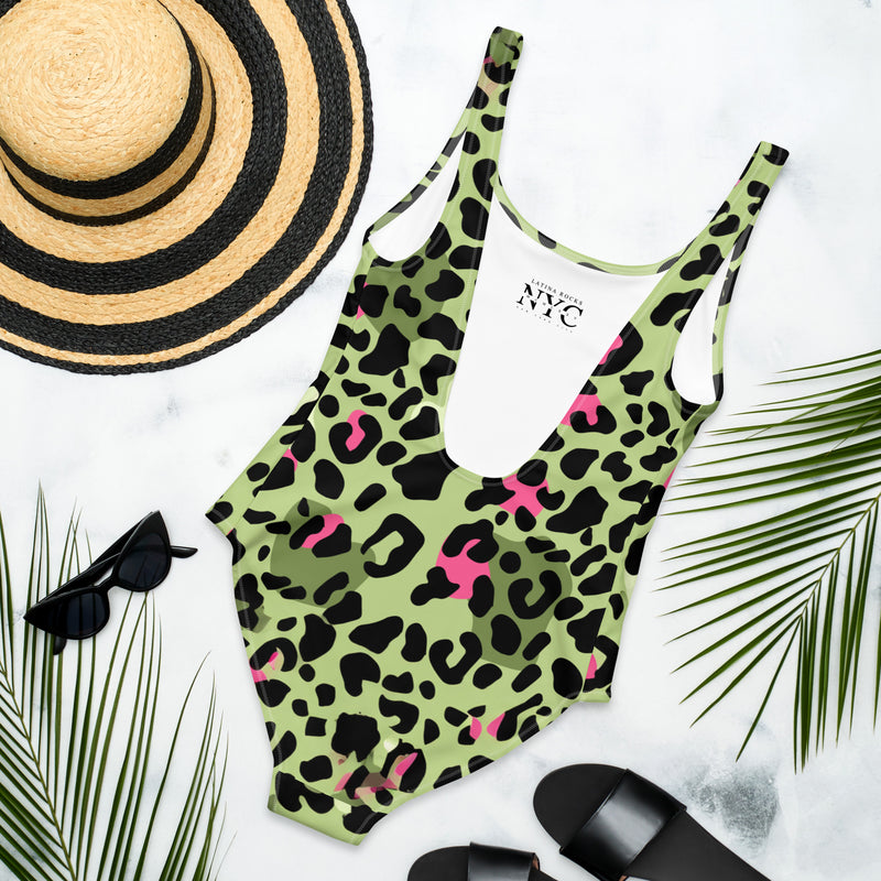 Latina Fashion- Latina Rocks Pink Zebra Print One-Piece Swimsuit