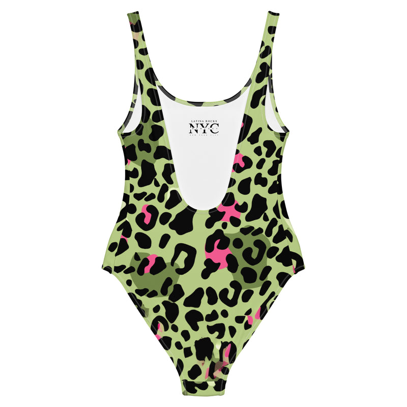 Latina Fashion- Latina Rocks Pink Zebra Print One-Piece Swimsuit