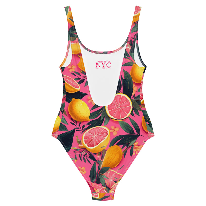 Latina Fashion- Latina Rocks Grapefruit Caribbean One-Piece Swimsuit