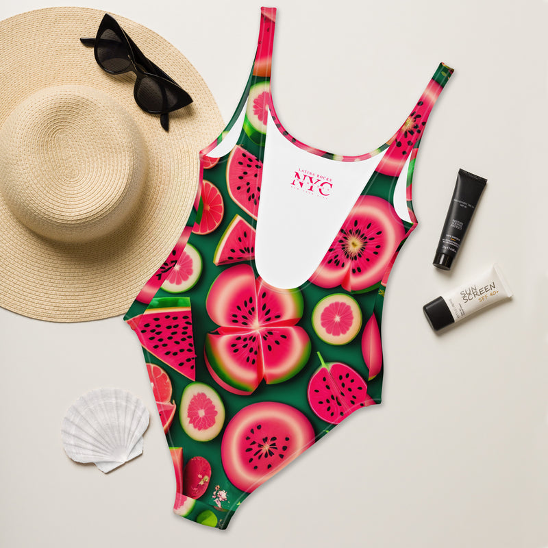 Latina Fashion- Latina Rocks Watermelon One-Piece Swimsuit