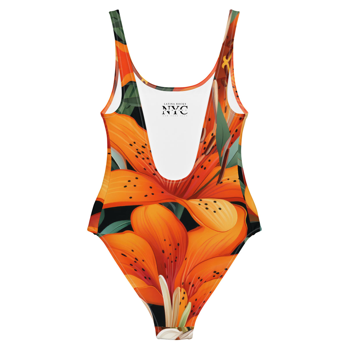 Latina Fashion- Latina Rocks Peach Tulip One-Piece Swimsuit