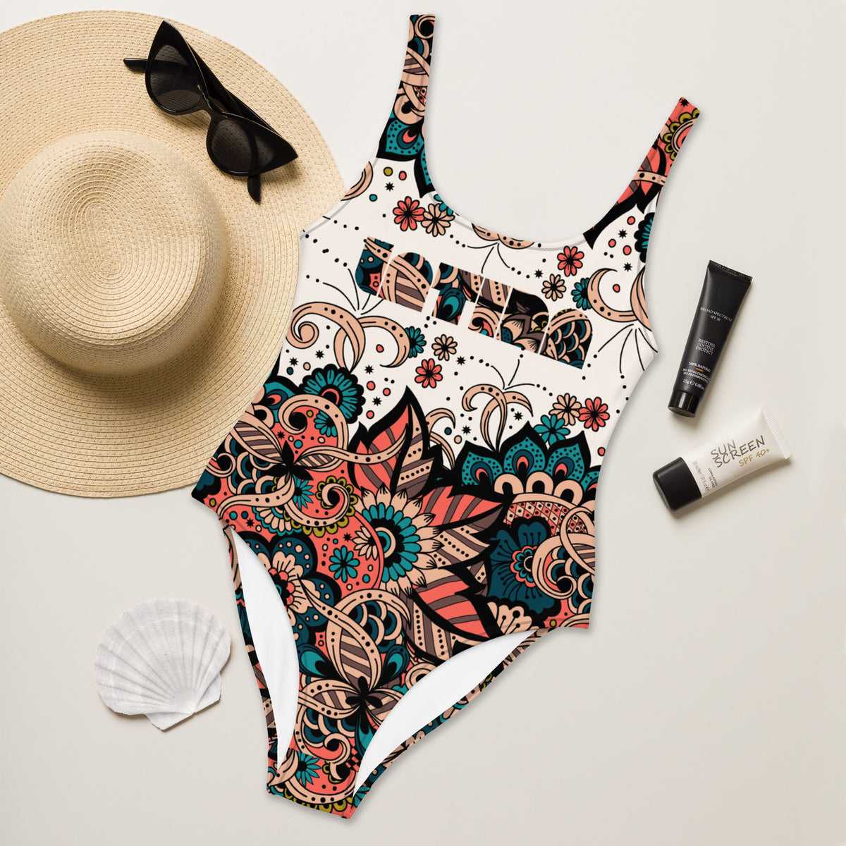 Latina Fashion- Latina Rocks Traditional One-Piece Swimsuit