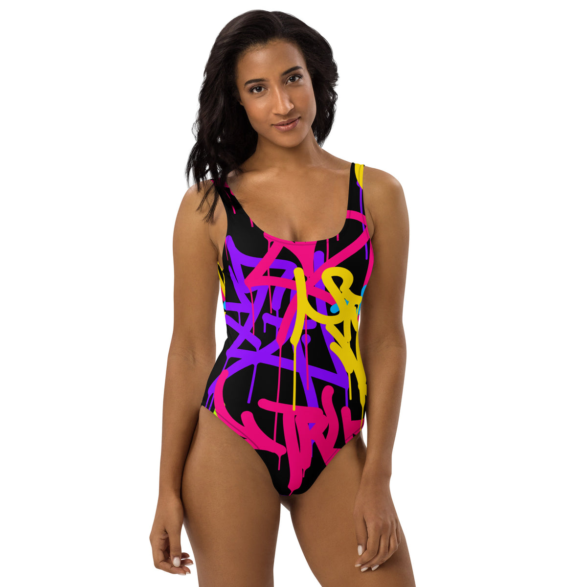 Latina Fashion- Latina Rocks Graffiti One-Piece Swimsuit