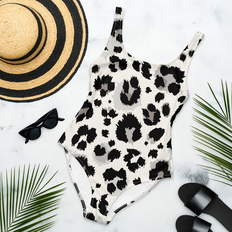 Latina Fashion- Latina Rocks B/W Cheetah One-Piece Swimsuit