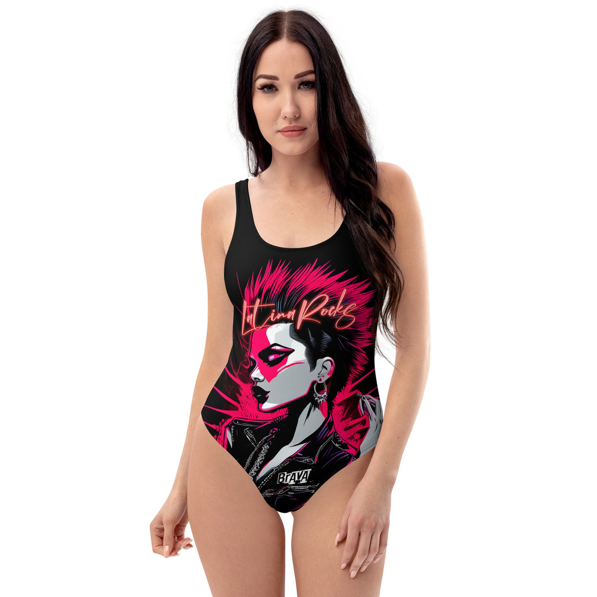 Latina Fashion- Latina Rocks Rocker Chic One-Piece Swimsuit