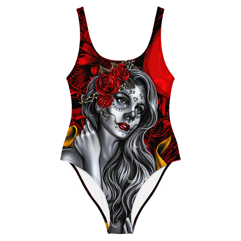 Latina Fashion- Latina Rocks La Muerte One-Piece Swimsuit