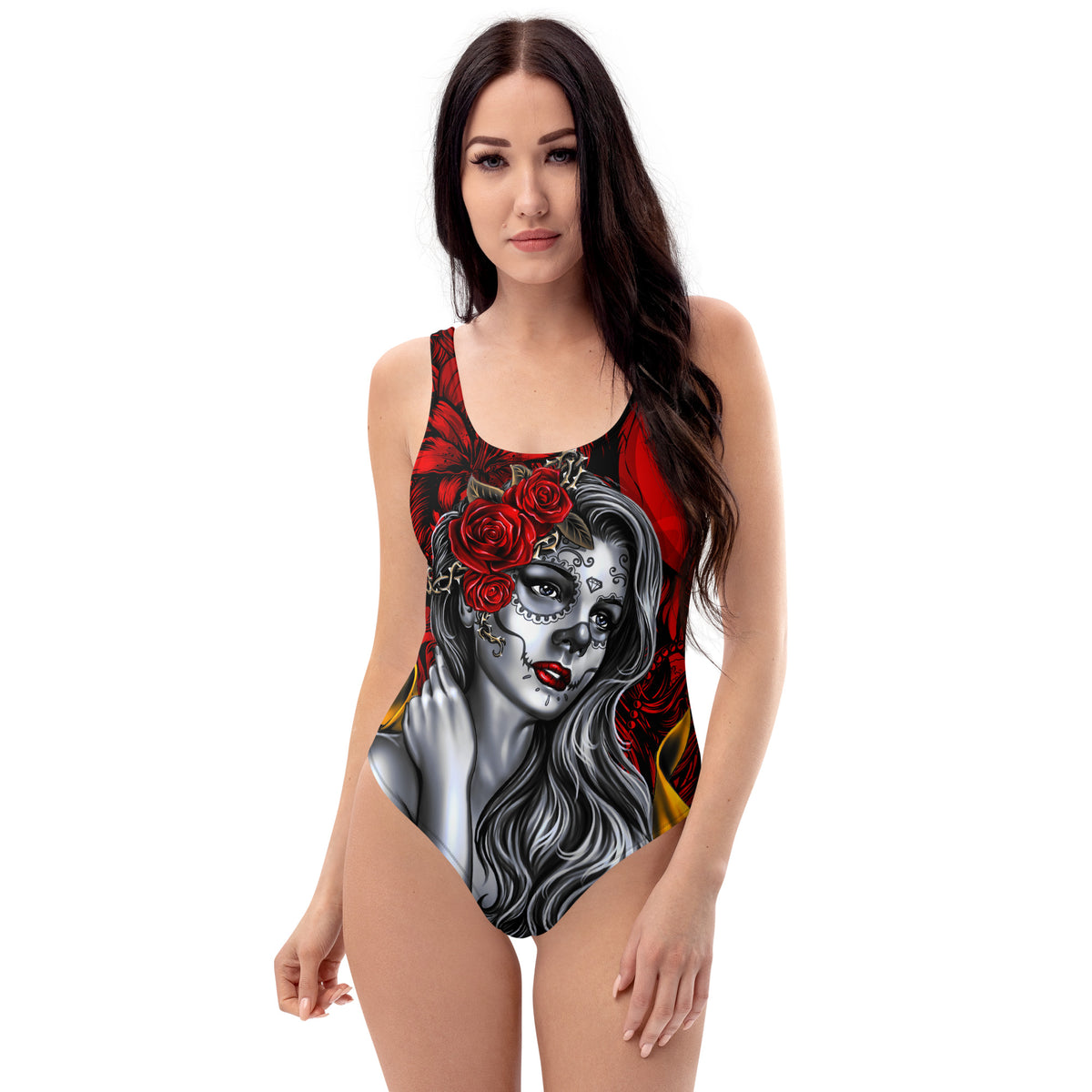 Latina Fashion- Latina Rocks La Muerte One-Piece Swimsuit