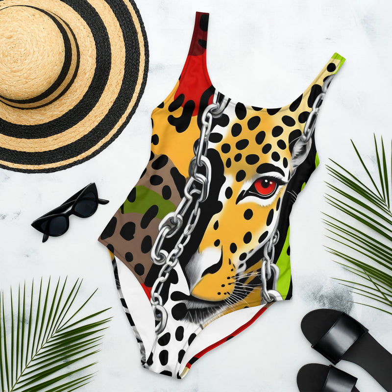 Latina Fashion- Latina Rocks Dynamic Lion Print One-Piece Swimsuit