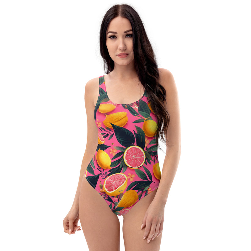 Latina Fashion- Latina Rocks Grapefruit Caribbean One-Piece Swimsuit