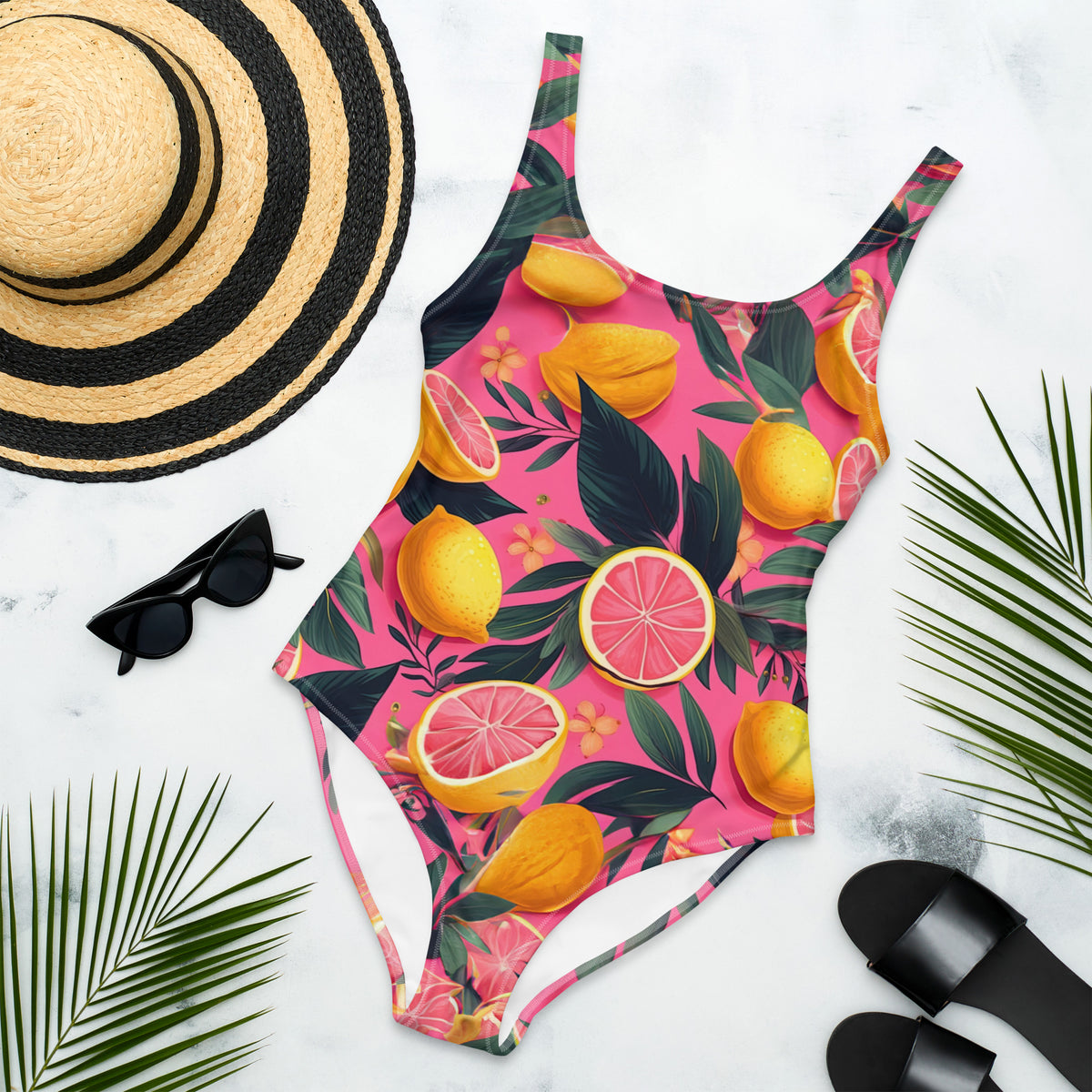 Latina Fashion- Latina Rocks Grapefruit Caribbean One-Piece Swimsuit