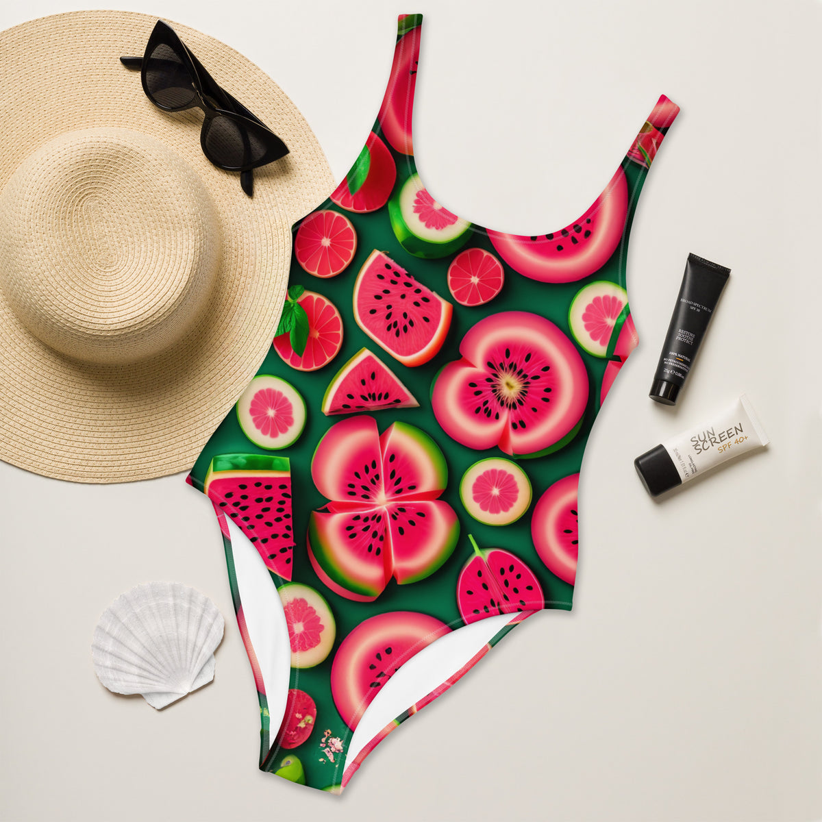 Latina Fashion- Latina Rocks Watermelon One-Piece Swimsuit