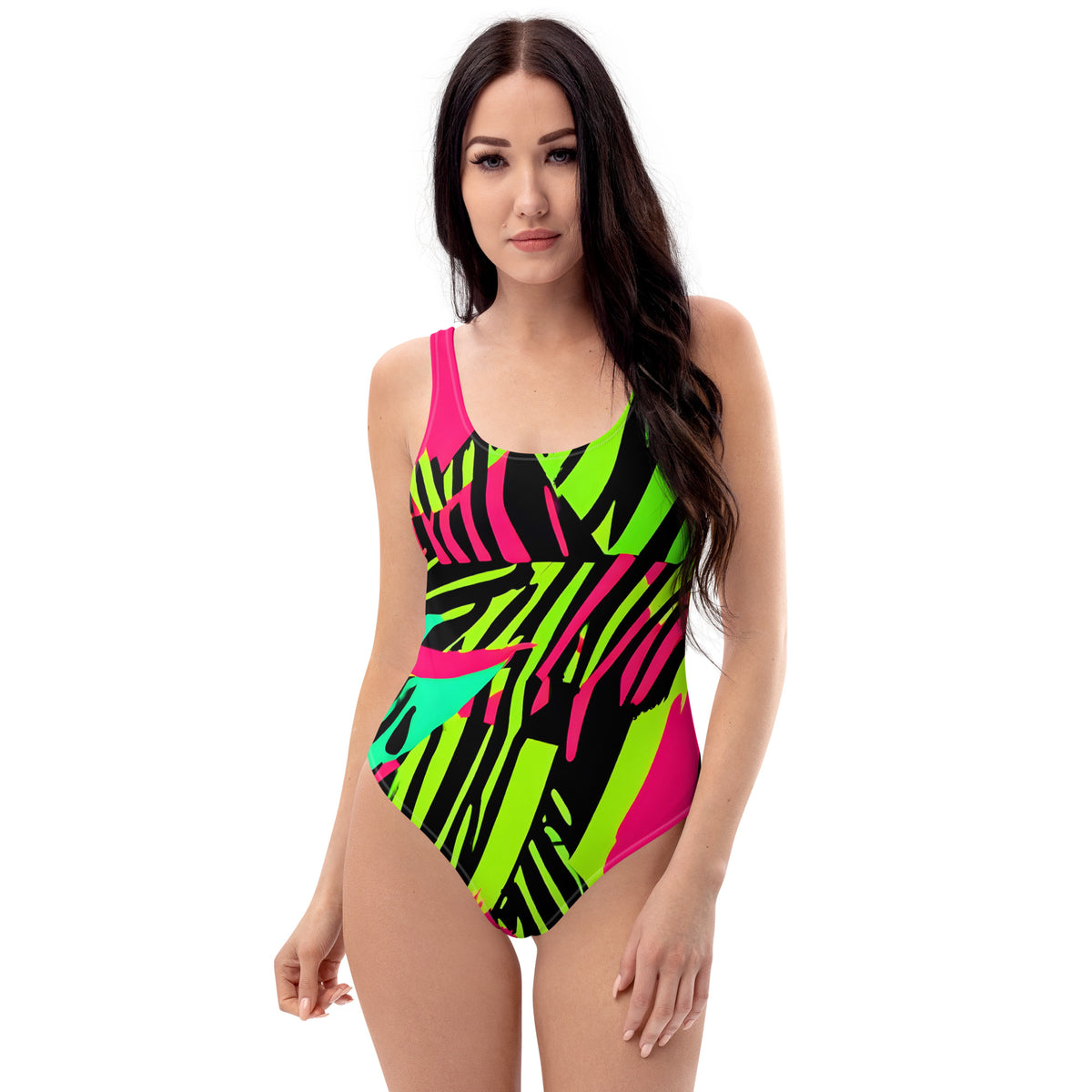 Latina Fashion- Latina Rocks Crazy Color Splash One-Piece Swimsuit