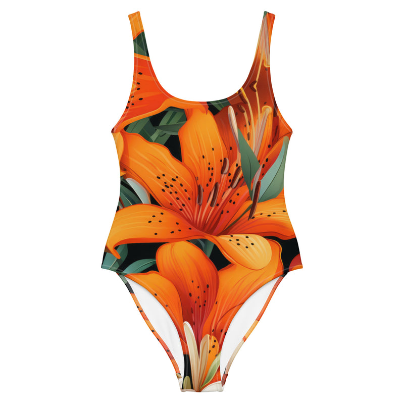 Latina Fashion- Latina Rocks Peach Tulip One-Piece Swimsuit