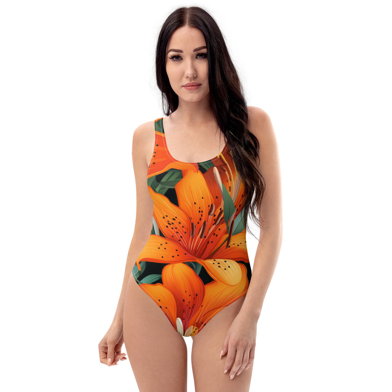 Latina Fashion- Latina Rocks Peach Tulip One-Piece Swimsuit