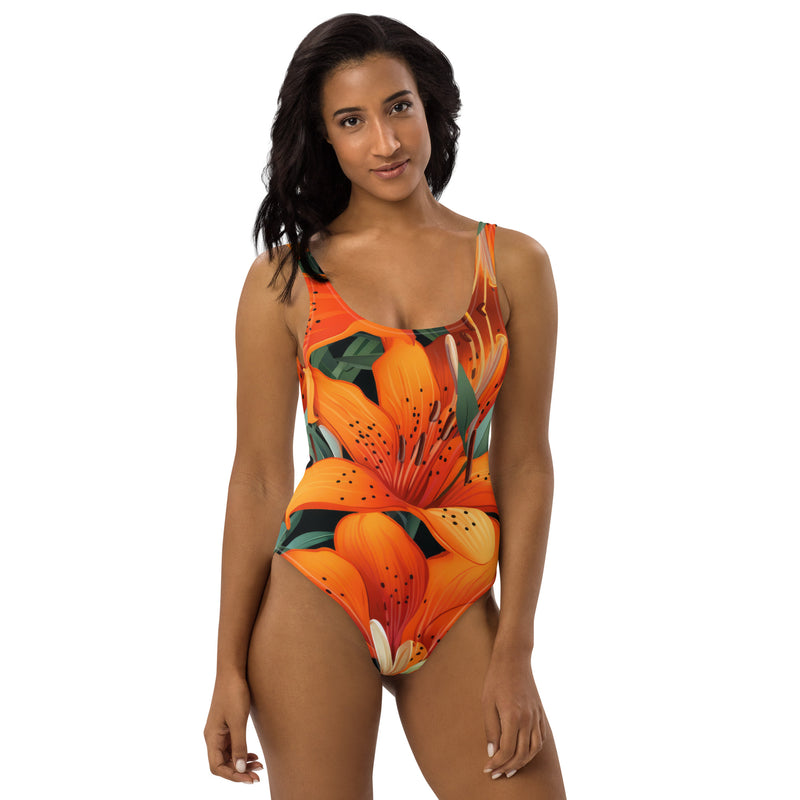 Latina Fashion- Latina Rocks Peach Tulip One-Piece Swimsuit