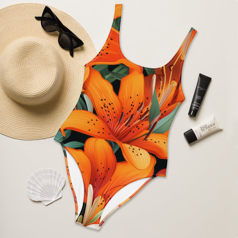 Latina Fashion- Latina Rocks Peach Tulip One-Piece Swimsuit