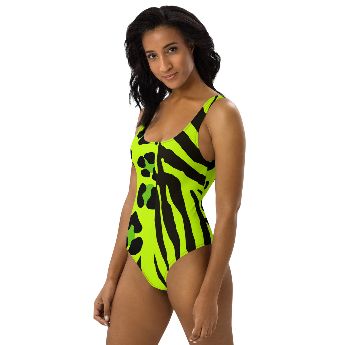 Latina Fashion- Latina Rocks NeonSafariVibes One-Piece Swimsuit