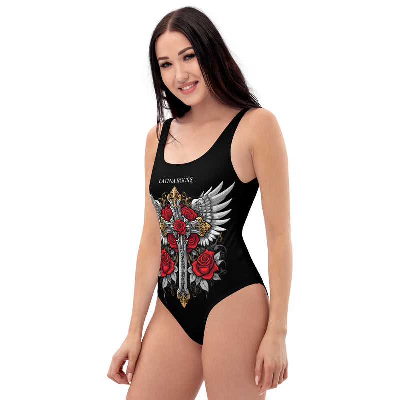 Latina Fashion- Latina Rocks Santa One-Piece Swimsuit