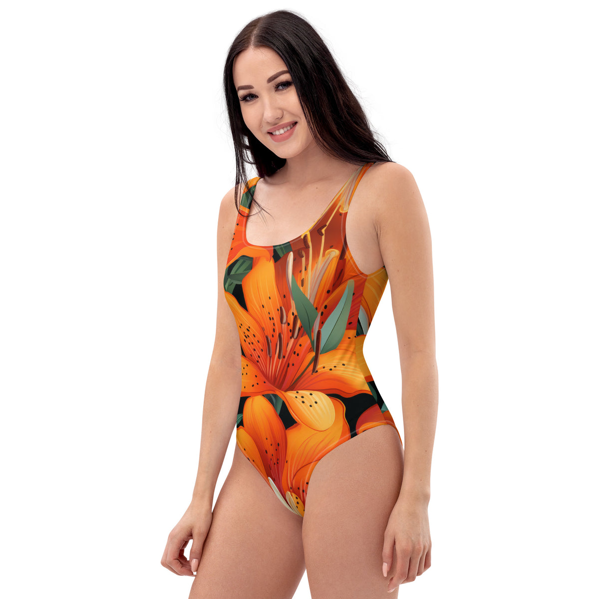 Latina Fashion- Latina Rocks Peach Tulip One-Piece Swimsuit