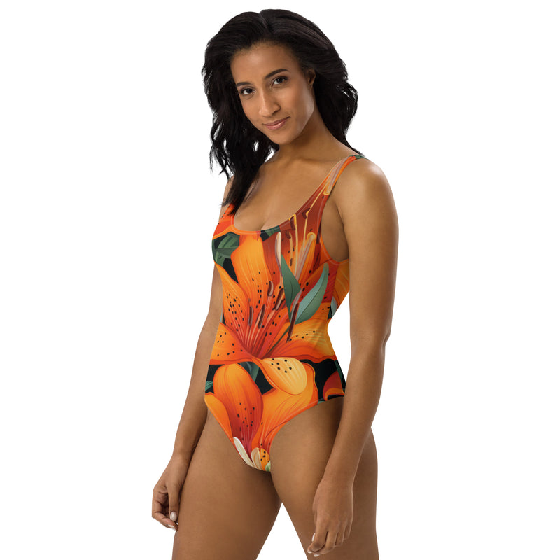 Latina Fashion- Latina Rocks Peach Tulip One-Piece Swimsuit