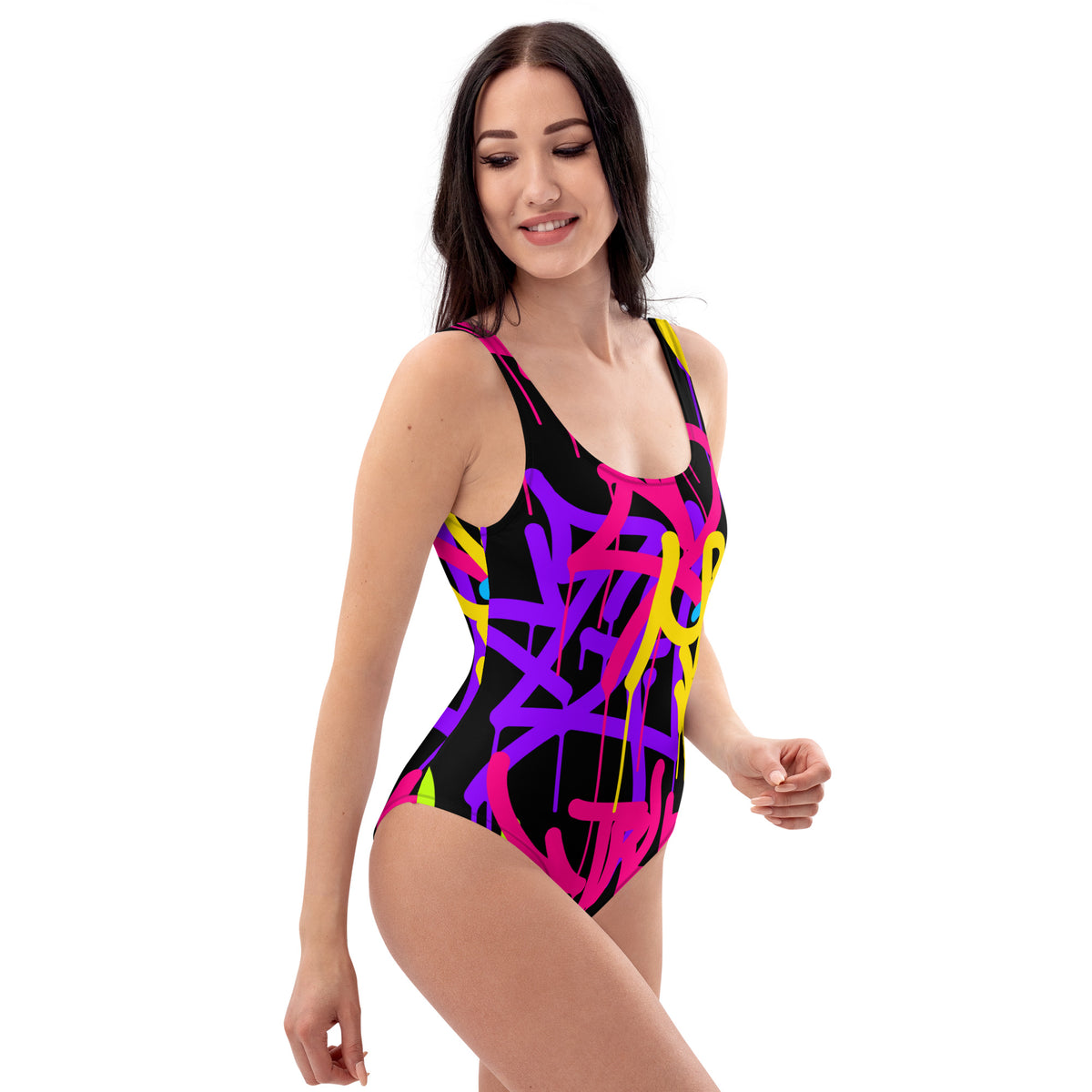 Latina Fashion- Latina Rocks Graffiti One-Piece Swimsuit