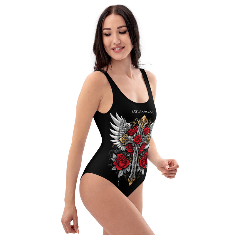 Latina Fashion- Latina Rocks Santa One-Piece Swimsuit