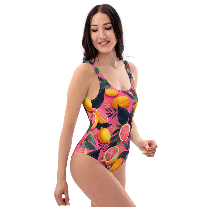 Latina Fashion- Latina Rocks Grapefruit Caribbean One-Piece Swimsuit