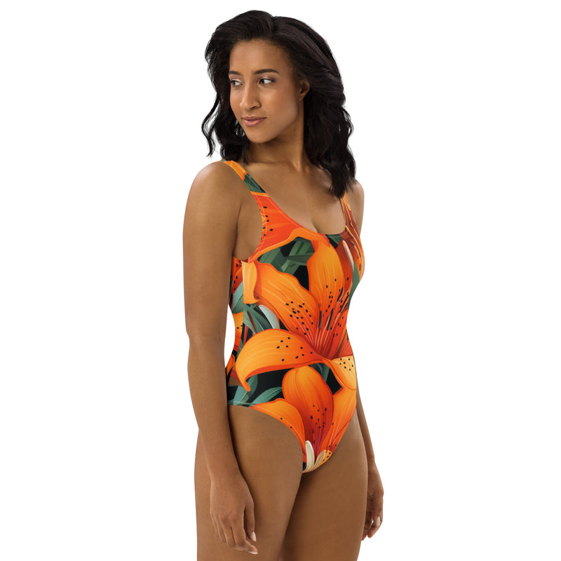 Latina Fashion- Latina Rocks Peach Tulip One-Piece Swimsuit