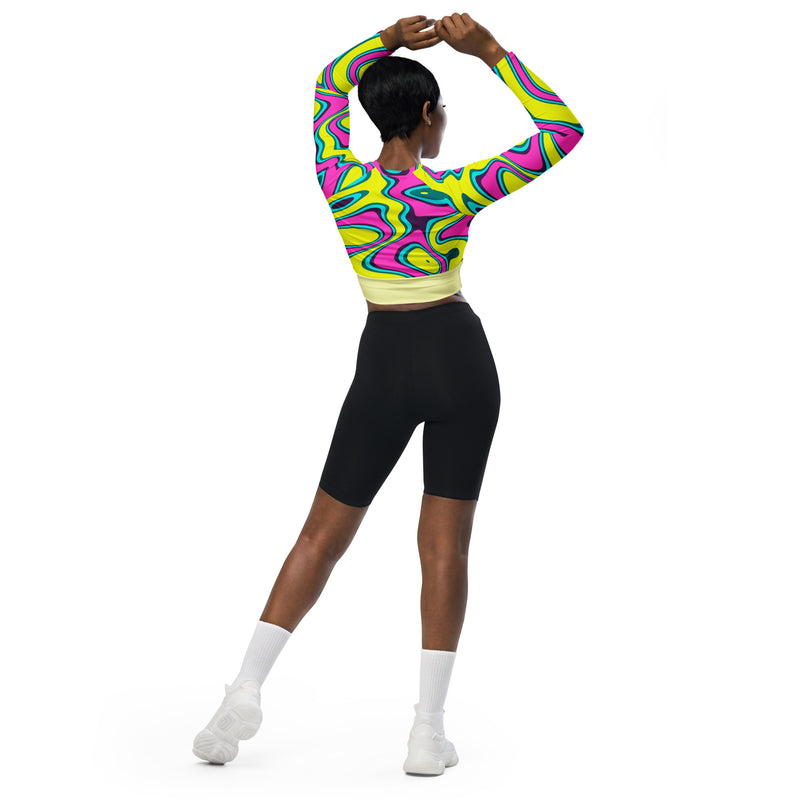 Latina Fashion- Latina Rocks Dreamer Vibes Long Sleeve Crop Top